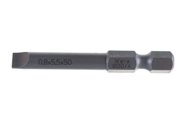 Бита SL0,8x5,5/50 мм WERA WE-059325