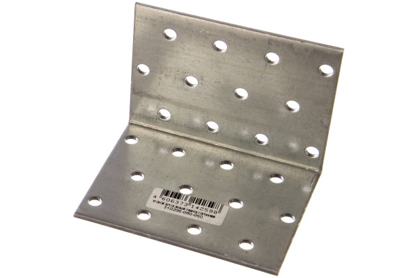 Крепежный угол Зубр МАСТЕР равносторонний, 80х60х60мм, 1шт 310206-080-060