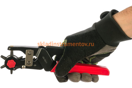 Револьверный дырокол для кожи, усиленный, 6-в-1, 2-4,5мм Зубр "МАСТЕР" 22945