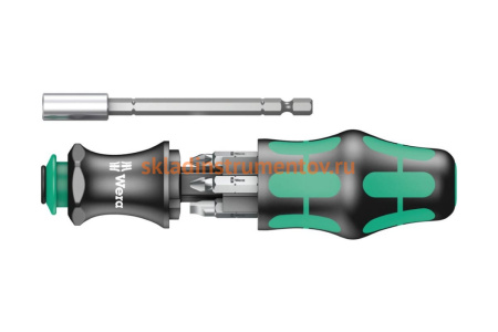 Набор бит с рукояткой-битодержателем Wera 6 предметов, WE-134491