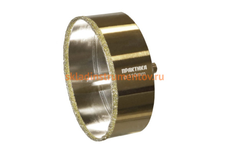 Коронка алмазная по керамограниту/керамике Профи (110х70 мм) ПРАКТИКА 917-750