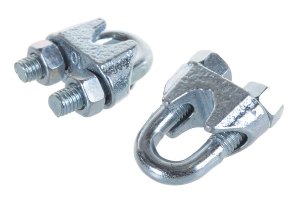 Зажим троса ЗУБР DIN 741, 10мм, 2 шт, оцинкованный, Профессионал 304416-10 Зажим троса ЗУБР DIN 741, 10мм, 2 шт, оцинкованный, Профессионал 304416-10