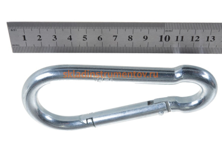 Карабин оцинкованный DIN 5299С 8 шт. (12 мм; ТФ5) Зубр 4-304545-12