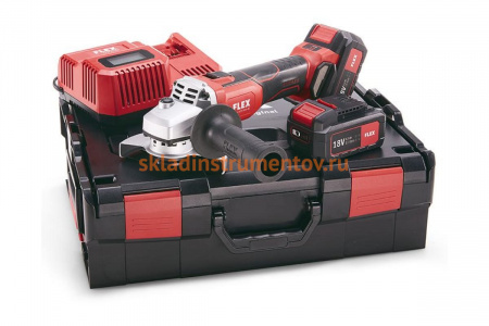 Аккумуляторная угловая шлифовальная машина FLEX ACCU 18.0-EC/5.0 Set 417947
