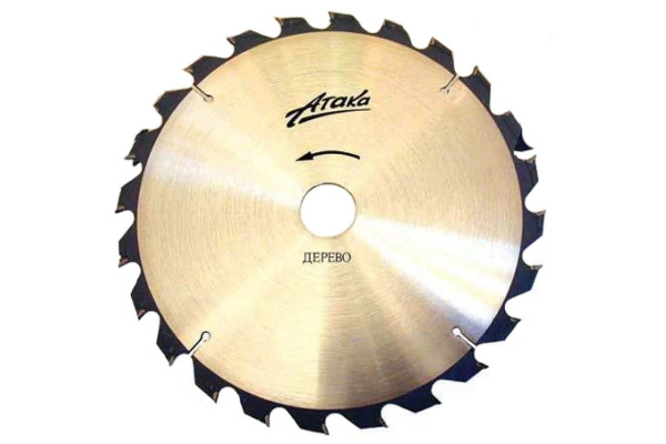 Диск пильный тонкий (255 мм; 60T; 30 мм) по дереву профи АТАКА 8078960