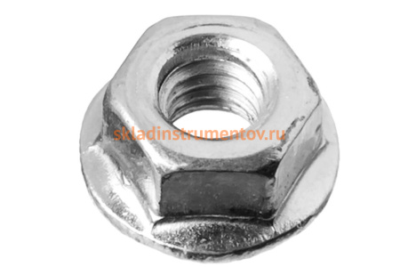 Гайка ЗУБР DIN 6923 с фланцем, M8, 5 кг, (примерно 742 шт.) кл. пр. 8, оцинкованная 303630-08