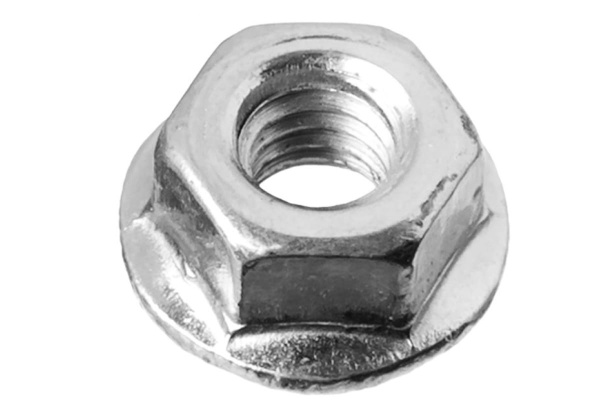 Гайка ЗУБР DIN 6923 с фланцем, M8, 5 кг, (примерно 742 шт.) кл. пр. 8, оцинкованная 303630-08