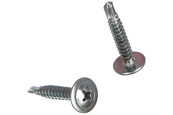 Саморезы с прессшайбой и сверлом по листовому металлу до 2 мм Зубр PH2 4,2х25 мм 25шт 300216-42-025