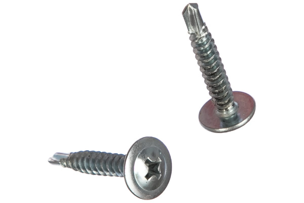 Саморезы с прессшайбой и сверлом по листовому металлу до 2 мм Зубр PH2 4,2х25 мм 25шт 300216-42-025