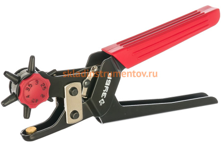 Револьверный дырокол для кожи, усиленный, 6-в-1, 2-4,5мм Зубр "МАСТЕР" 22945