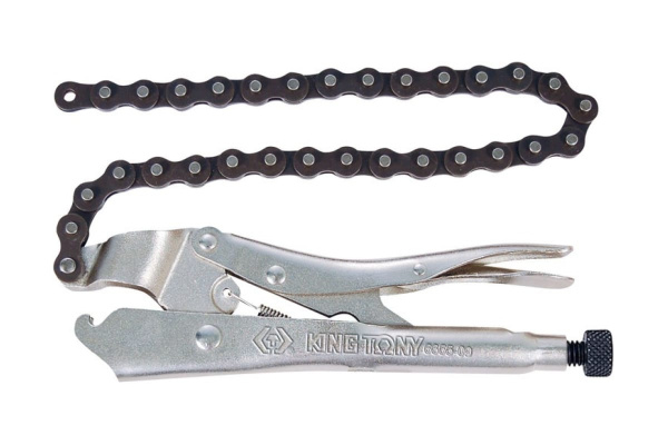 Зажим с фиксатором 225мм для труб 60-140мм KING TONY 6655-09