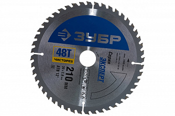 Диск пильный "Чистый рез" (210х30 мм; 48Т) по дереву Зубр 36905-210-30-48