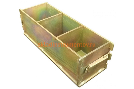 Форма куба Zitrek 100х100х100 мм. трехгнездовая оцинкованная облегченная 3ФК-100 025-0002-1