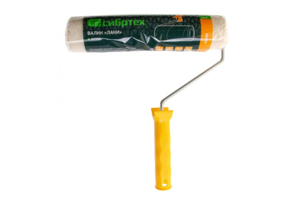 Валик Сибртех Лаки, 250 мм, ворс 5 мм, D - 48 мм, D ручки - 6 мм, велюр 80239