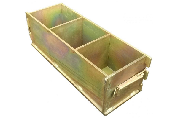 Форма куба Zitrek 100х100х100 мм. трехгнездовая оцинкованная облегченная 3ФК-100 025-0002-1