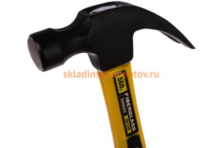 Молоток-гвоздодер с фибергласовой рукояткой STAYER Fiberglass 560 г 2026-560_z01