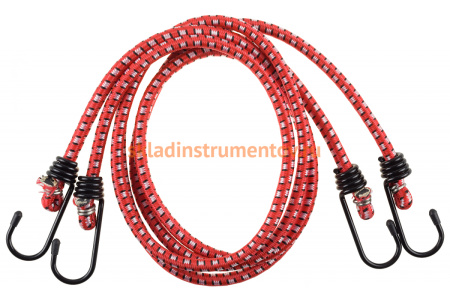 Шнур Зубр "МАСТЕР" резиновый крепежный со стальными крюками, 120 см, d 8 мм, 2 шт 40507-120