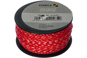 Шнур каменщика STABILA красно-белый 1,7 мм х 50 м 40465