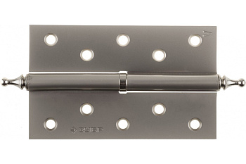 Дверная разъемная петля Зубр Эксперт 1 подшипник цвет матовая никель PN левая с крепежом 125x75x2.5 мм 2 шт. 37605-125-4L