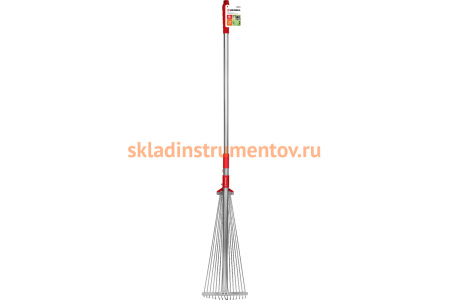 Веерные грабли Grinda GХ-30 с алюминиевым черенком, регулируемые, 1240мм 8-421867_z03