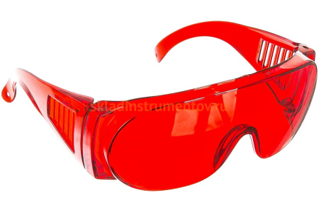 Очки защитные красные с боковой вентиляцией "STANDARD" STAYER 11045