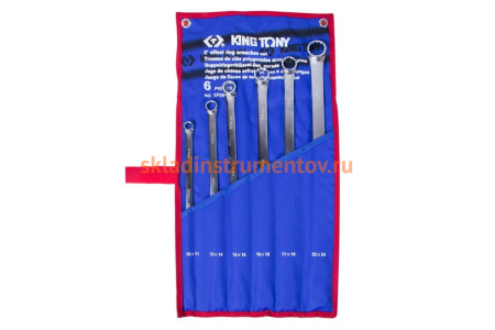 Набор накидных ключей 10-24 мм, 6 предметов KING TONY 1F06MRN