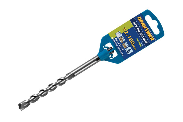 Бур по бетону серия Профи (12х160 мм; SDS-plus) ПРАКТИКА 033-697