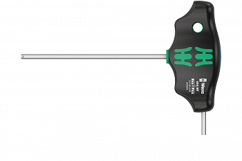 Шестигранная отвертка WERA 454 Hex-Plus HF с Т-образной рукояткой, с фиксацией крепежа, 3x100 мм WE-023334