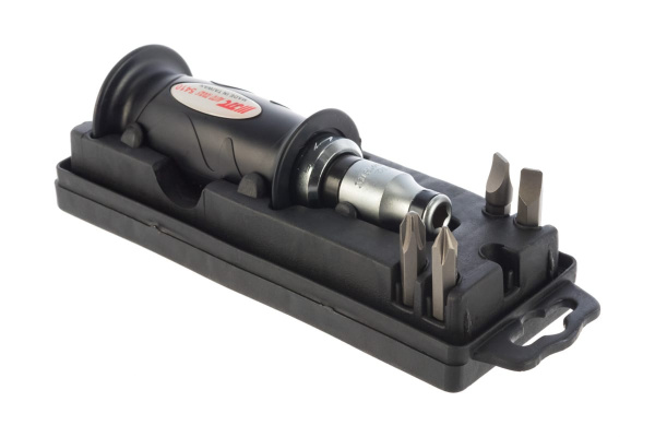 Отвертка с резиновой рукояткой и набором бит 9 шт JTC-5410