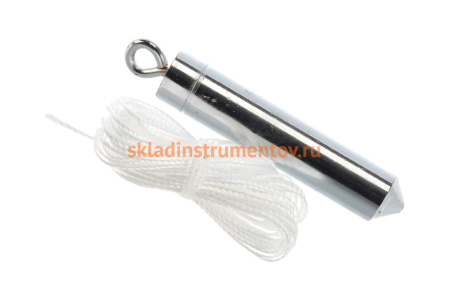 Отвес цилиндрический (100 г; шнур 5 м) MATRIX 84836