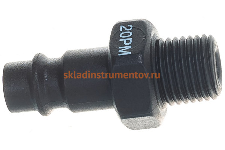 Штуцер быстросъемный папа-наружная резьба 1/4 AIST 90991213P 00-00014015