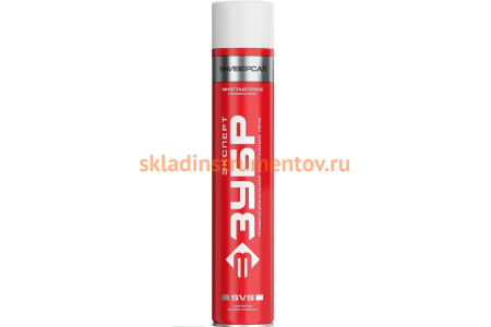 Монтажная пена ЗУБР STD 750 мл, адаптерная, всесезонная, SVS 41143_z01