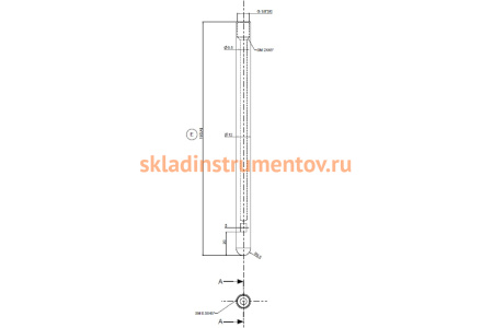 Электрод прямой для точечной сварки (195 мм; 12 мм) BLUE WELD 690065