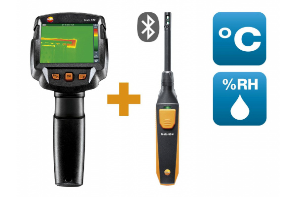 Тепловизор Testo 872 комплект с термогигрометром 605i 0560 8724