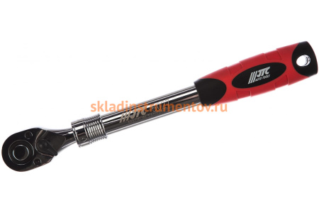 Трещотка 72-зубцовая с телескопической резиновой рукояткой (1/2”, 305-405 мм) JTC 5027