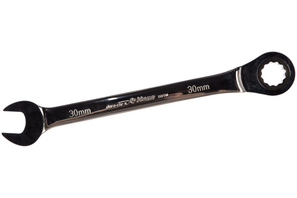 Рожковый ключ с храповиком 30мм Hans 1165M30