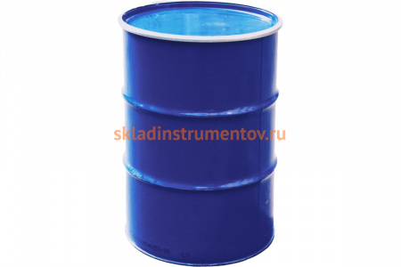 Стальная бочка Тара.ру 210л с крышкой на обруче 0,8 в упаковке комплект 07708