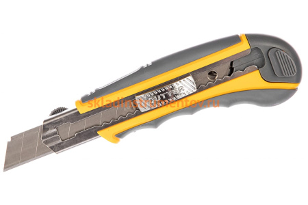 Нож с запасными сегментированными лезвиями STAYER ПРОФИ 09165