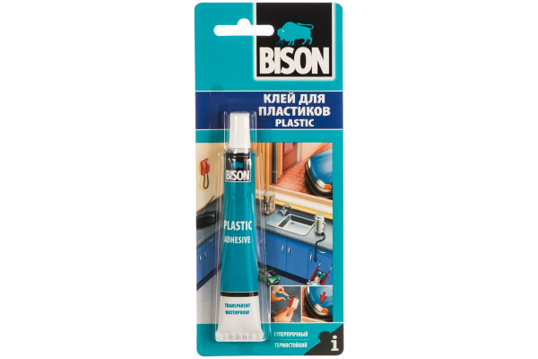 Клей для пластика BISON PLASTIC ADHESIVE CRD 25ML 6307217