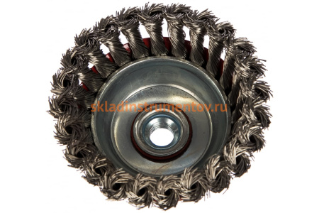 Щетка чашечная со жгутовой нержавеющей проволокой Эксперт 519 (100 мм; М14*2 мм) Профоснастка 20802007