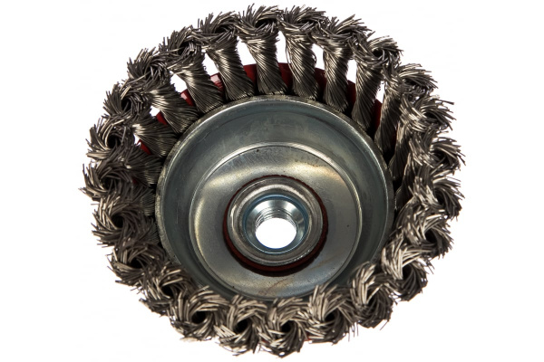 Щетка чашечная со жгутовой нержавеющей проволокой Эксперт 519 (100 мм; М14*2 мм) Профоснастка 20802007