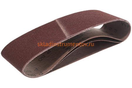 Лента абразивная бесконечная (3 шт; 75х533 мм; P80) Vira 555280