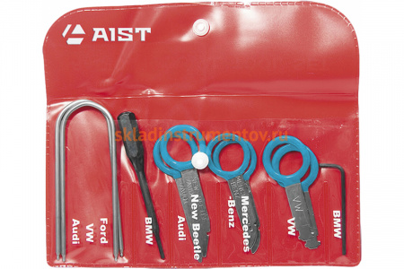Набор для демонтажа автомагнитол Aist 10 предметов 67431015 00-00009729