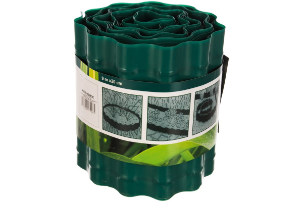 Лента бордюрная (цвет зеленый; 0,2х9 м) RACO 42359-53683C