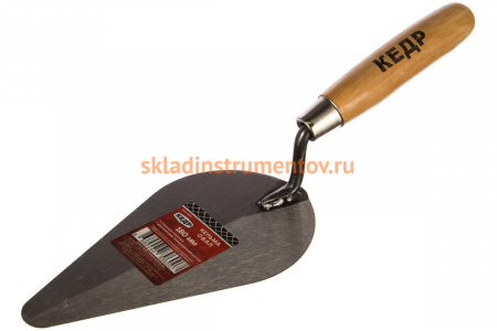 Кельма с деревянной ручкой 180 мм  КЕДР Овал 049-2180 26246