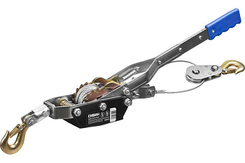 Ручная рычажная лебедка СИБИН тросовая 4т 3м 43125-4