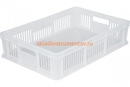 Морозостойкий ящик с ручками Тара.ру 600х400х140 мм, белый 16403