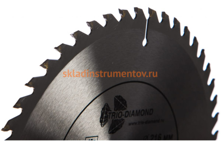 Диск пильный по дереву (216х30 мм; 48Т) TRIO-DIAMOND FLL831