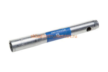 Ключ Зубр трубчатый, оцинкованный, 15x150мм 27167-15