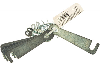 Дверной крючок СИБРТЕХ КД-75, цинк, 5шт. 91530